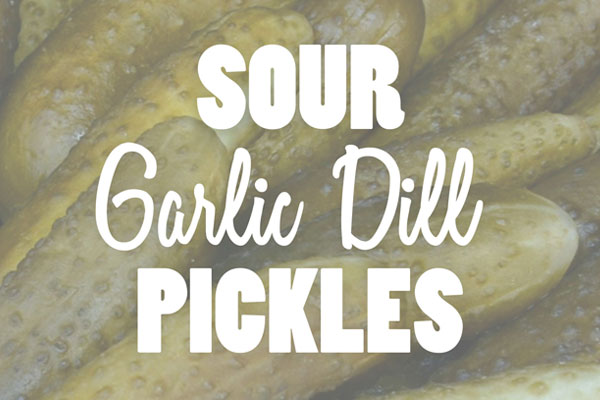 Sour Garlic Dill Pickles Recipe
